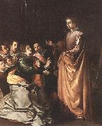HERRERA, Francisco de, the Elder St Catherine Appearing to the Prisoners sf painting